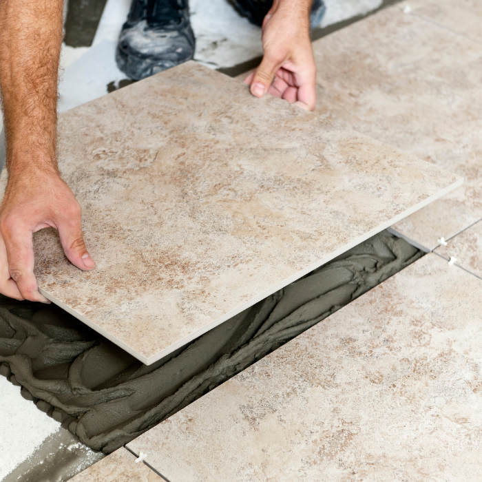 Sur plancher chauffant